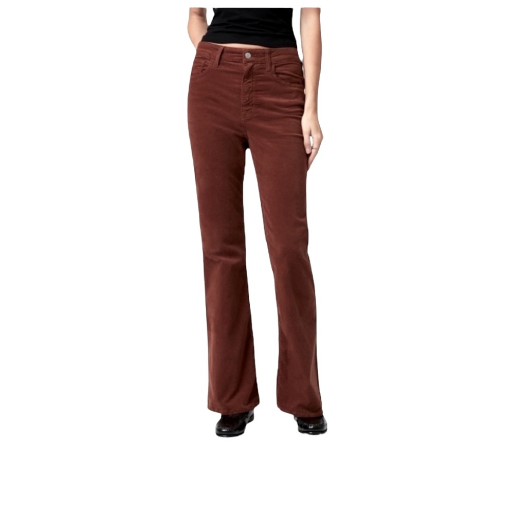 Classic Brown Corduroy Women's Flare Pants